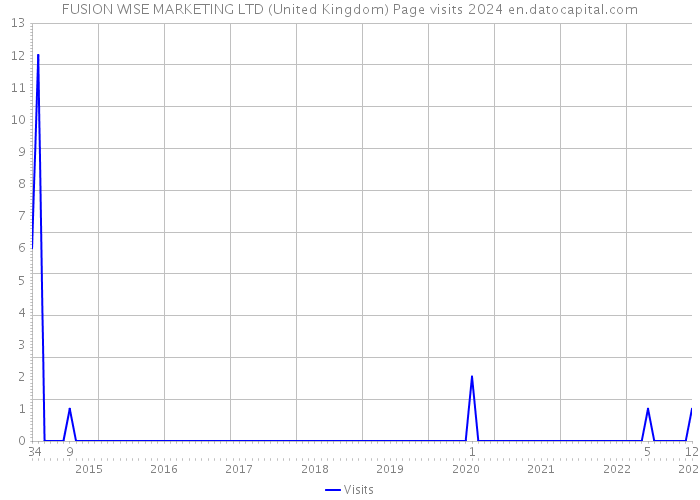 FUSION WISE MARKETING LTD (United Kingdom) Page visits 2024 