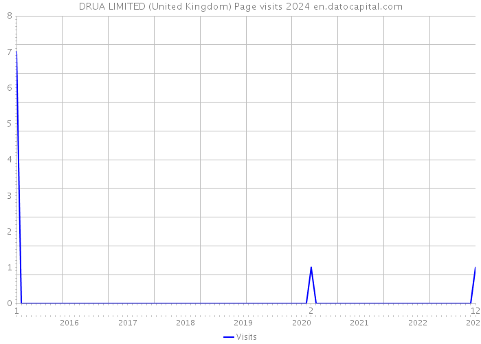 DRUA LIMITED (United Kingdom) Page visits 2024 