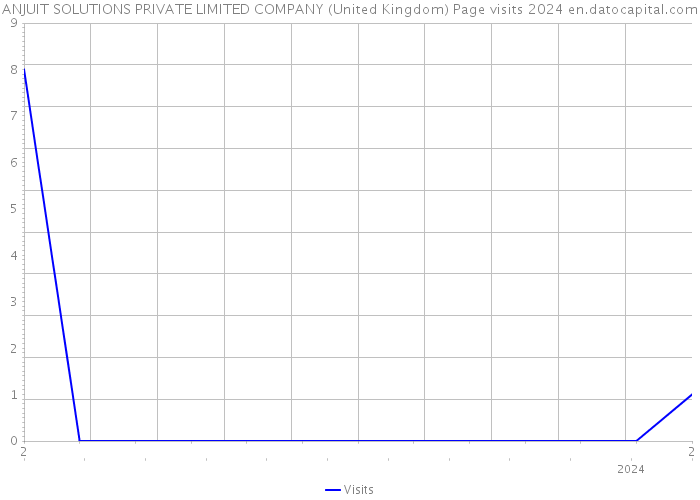ANJUIT SOLUTIONS PRIVATE LIMITED COMPANY (United Kingdom) Page visits 2024 